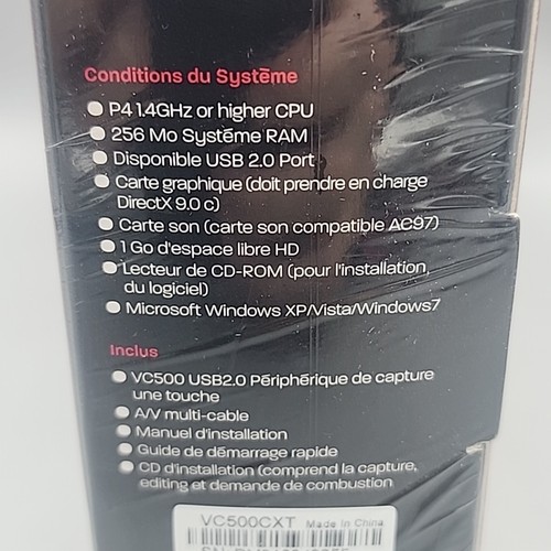 Diamond Multimedia VC500 USB 2.0 One Touch VHS na DVD Urządzenie do przechwytywania wideo Nowe - Zdjęcie 6 z 10