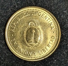 2009 Argentina 10 Centavos Circulated KM# 107a 