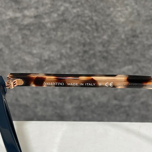 Valentino VA3075 5034 Eyeglass Frame w Demo Lens Blue Tortoise 53mm Italy - Picture 5 of 9
