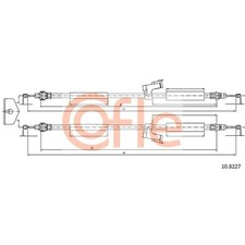 1x ORIGINAL® Cofle Seilzug, Feststellbremse Links, Rechts für Volvo V50 C30