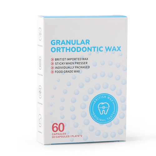 60 Stück Dental Granulat Kieferorthopädische Schutzwachse für Zahnspangenentlastungswachs AZDENT - Bild 4 von 24