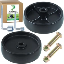 2 Pack 734-0973 Deck Wheel Replace 734-0973, 41434, 7340973 White/Off-White 