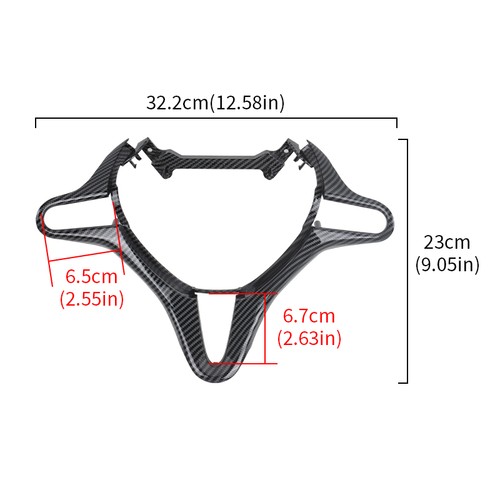 Cubierta interior del volante de fibra de carbono para Honda Civic 2006-2011 - Imagen 3 de 10