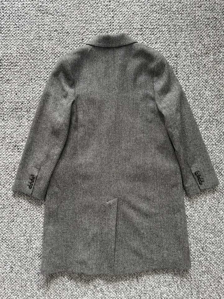 A.P.C. Wool Coat Blazer Jacket Herringbone Gray Size 40 Made in Bulgaria - Image 3 of 4