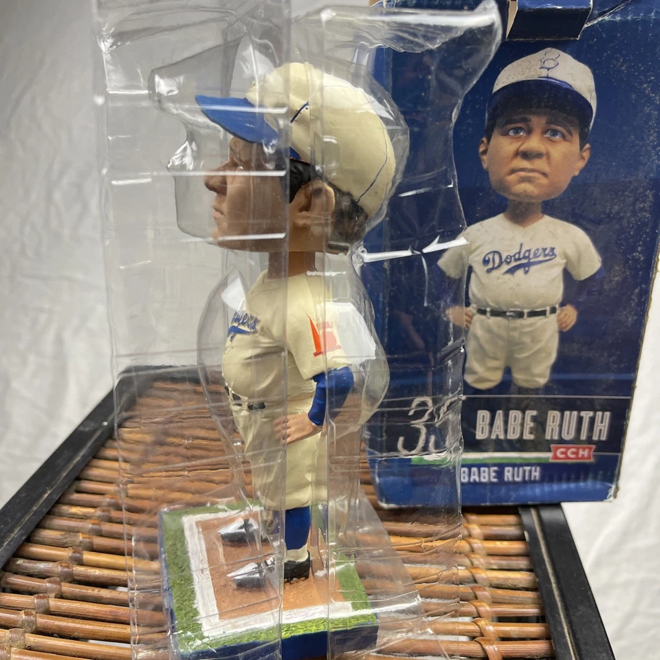 Sorteo de estadio de béisbol Babe Ruth Bobblehead Los Angeles Dodgers MLB 2014 Foto 3 de 4