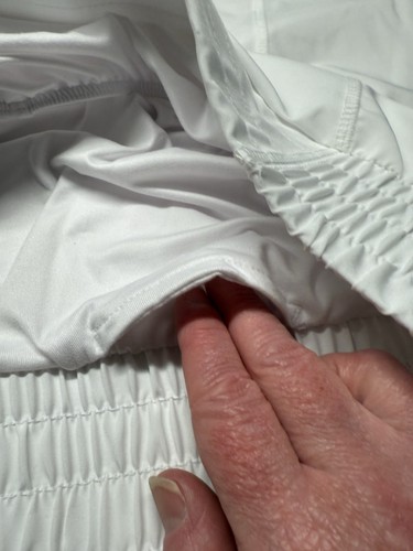 Ideology Active Damenshorts Größe Large hohe Taille hellweiß integriertes Innenfutter - Bild 5 von 16