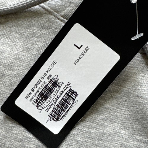 Oakley Hombres Teddy B1B PO Sudadera con Capucha Pullover Sudadera Granito Brezo Grande - Imagen 4 de 12