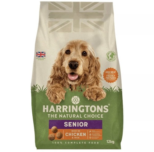 Harringtons NOURRITURE SÈCHE POUR CHIEN SENIOR RICHE EN POULET ET RIZ 12KG
