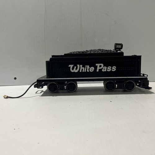 BACHMANN BIG HAULERS G-SCALE #10 WHITE PASS 4-6-0 LOCOMOTIVE & TENDER W/SMOKE - Picture 19 of 24