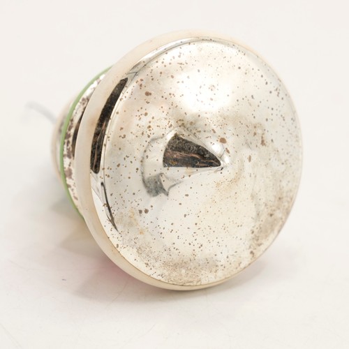 De colección Brillante Brite Spinning Top OVNI Vidrio Soplado Adorno de Navidad Rayas EE. UU. - Imagen 10 de 20