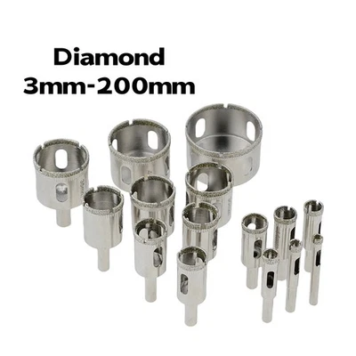 Diamantbohrer Bohrkrone Fliesenbohrer 3 - 200 mm für Glasfliesen Keramik Marmor - Bild 1 von 4