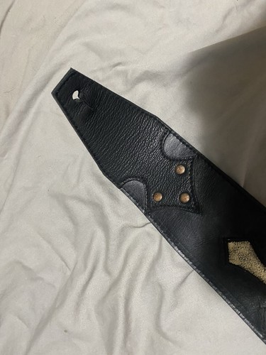 tony iommi signature Leather Guitar Strap - Picture 4 of 21