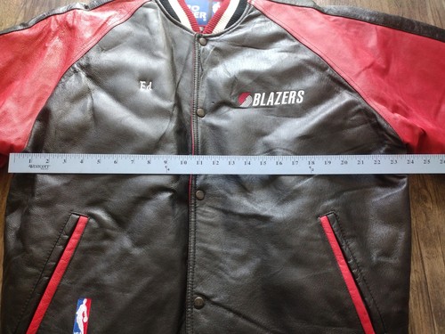 Pro Player Portland Trailblazer Leder Basketball Jacke XXL NBA Deadstock Neu mit Etikett - Bild 13 von 24