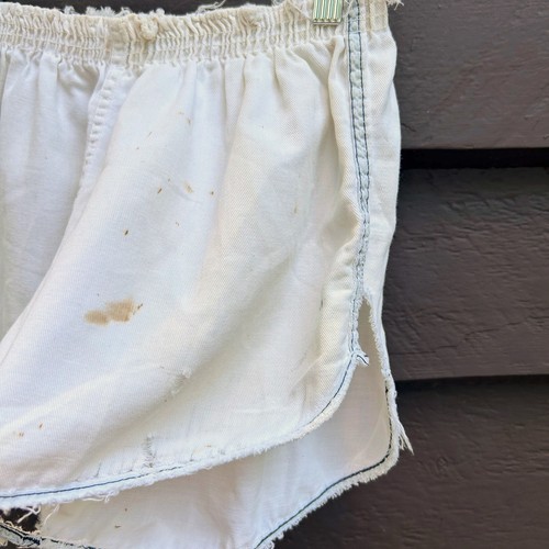 Vtg 1970s Gym Shorts CHAMPION Athletic Running Gym Sexy Dad Shorts Shredded M L - Picture 7 of 10