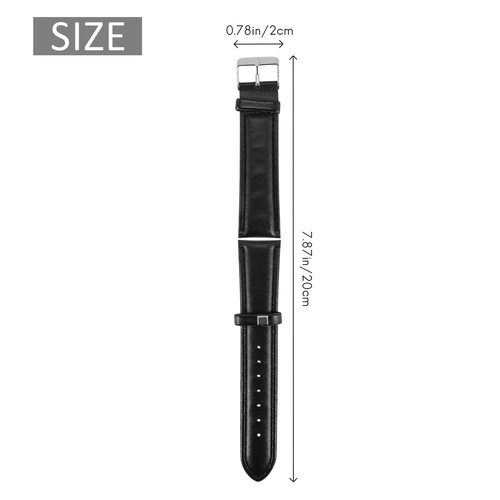 20mm PU-Leder Farben Schwarz Armband Uhr Armband Neue Fashion O1N34392 - Bild 4 von 8