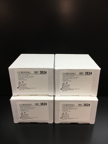 Corning REF 3824 niedriges Volumen 384-well weiß flacher Boden NBS Mikroplatte Posten 4 Stück - Bild 13 von 24