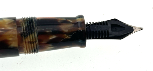 Levenger True Writer Brown Mottled Fountain Pen with Fine point - Picture 7 of 7