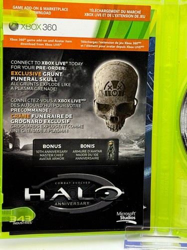 Halo: Combat Evolved Anniversary (XBOX 360, 2011) CIB Complete - Picture 4 of 7