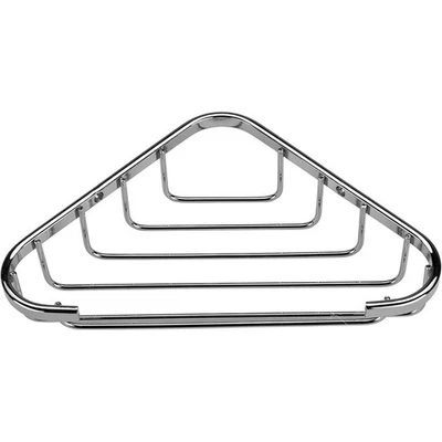 Croydex Corner Soap Basket Chrome Shower Caddy Wall Mounted Steel Storage