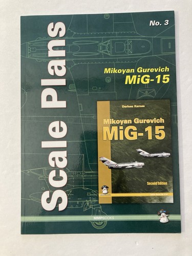 Lot of 3- Scale Plans-MMPBOOKS Henschel Hs123, Bf 109 G-2 & G-6, MiG-15 - Picture 11 of 15