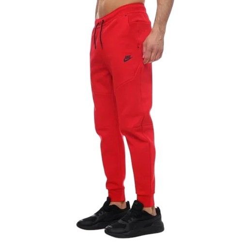 Nike Tech Fleece 2-teiliges Outfit Herren Größe 2XL Jogginganzug schwarz rot Trainingsanzug Neu mit Etikett - Bild 9 von 12
