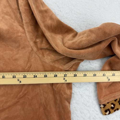 Classic Elements Jacket Womens 24 - 26 W Velour Leopard Full Zip - Picture 10 of 14