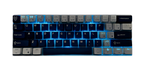 Custom 61 Key Royal Kludge RK61 Mechanical Keyboard Silent Creamy Yellow Switch - Picture 4 of 12