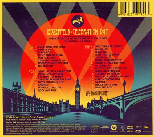 LED ZEPPELIN: CELEBRATION DAY Boxed Set (2 CDs, 2 DVDs) Like New - Picture 2 of 2