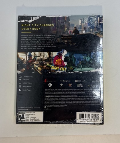 Cyberpunk 2077 Microsoft Xbox One Xbox Series X Extras Brand New Factory Sealed - Picture 3 of 5