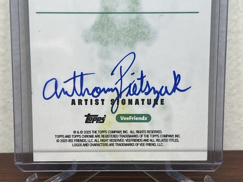Topps Chrome VeeFriends 2025 Principled Praying Mantis Sketch 1/1 - Near Mint ! - Picture 8 of 8