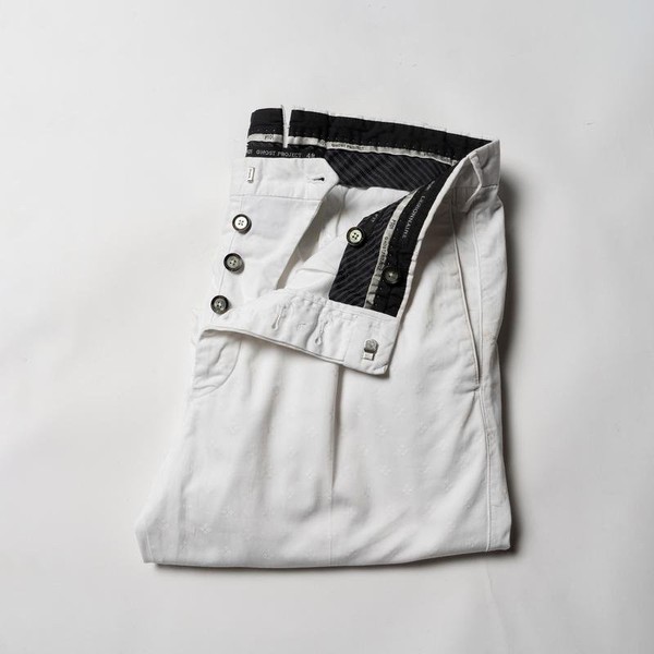 Men PT01 Trousers White Cotton 32 / M / 46