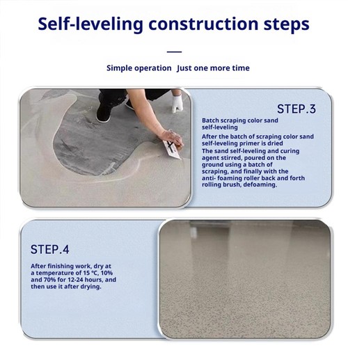 High-Gloss Marble Effect Self-leveling Floor Coating Garage Waterproof Pain GXS - Picture 18 of 33
