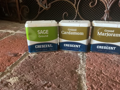 RARO! 6 LATAS DE ESPECIAS MARCA "CRESENT" DE COLECCIÓN FECHADAS 1974 EXCELENTES COLORES EN SU MAYORÍA USADAS EN EXCELENTE ESTADO - Imagen 3 de 12