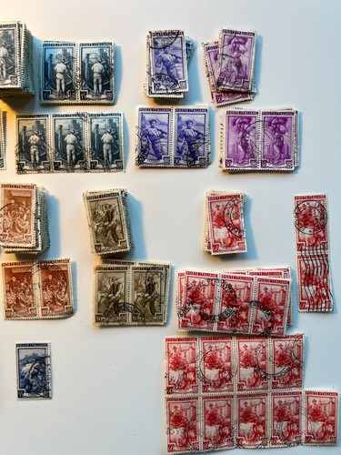 400+ alte Italien ARBEITER Briefmarken - kultige "Italia al Lavoro" 50er Jahre Serie - Bild 3 von 4