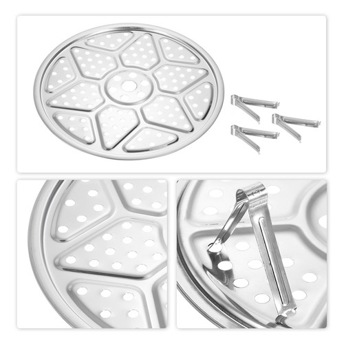 Stainless Steel Steamer Rack 9.5 Inch Insert Stock Pot Steaming Tray - Picture 5 of 6