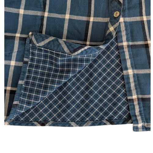 J. Jill Blue Plaid Long Sleeve Button Up Shirt Pockets Size Small Cotton Casual - Picture 7 of 14