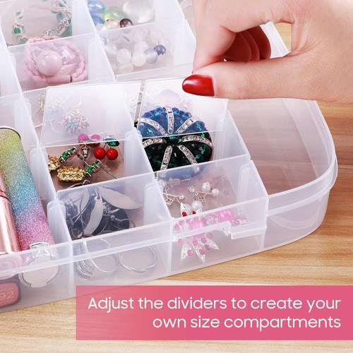 Removable Storage Case Craft Organizer Plastic Organizer Box Craft Containers - Picture 4 of 11