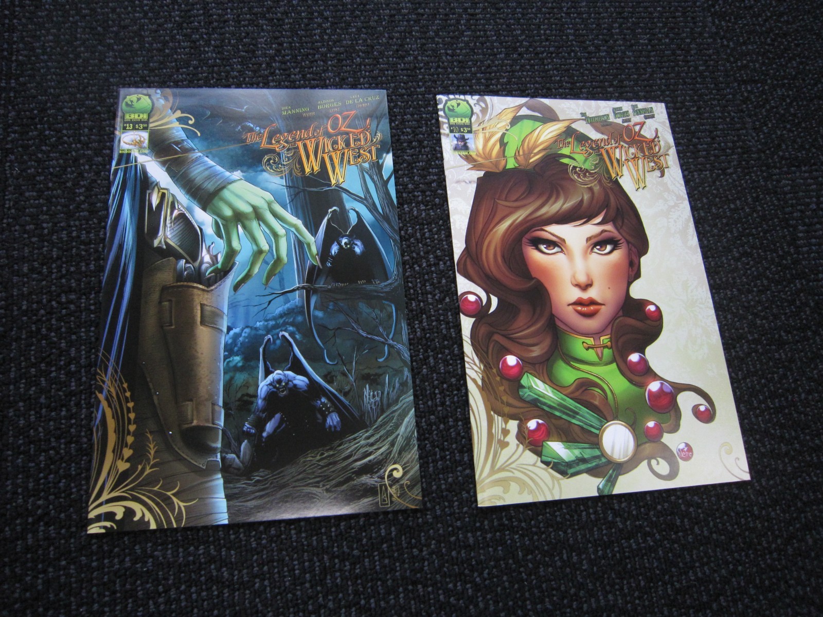 The Legend Of Oz Wicked West comic lot #1 & up, NM+ signed copies & variant