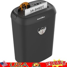 Heavy Duty Paper Shredder 14 Sheet Cross Cut Jam Proof P-4 Security 3 Mode New