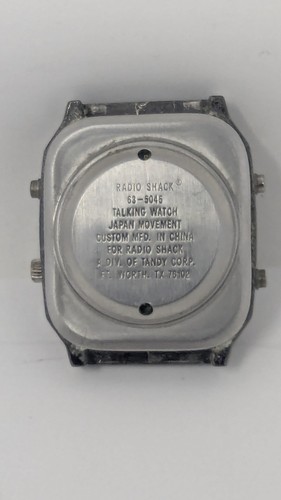 Radio Shack Tandy ANALOG, DIGITAL Talking Watch 63-5045, for parts or repair - Picture 4 of 4