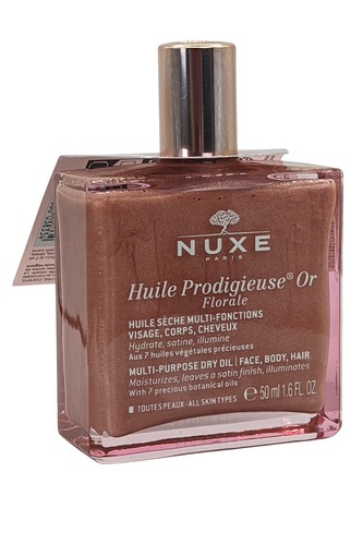 Huile Prodigieuse Or Florale Nuxe Multi Purpose Dry Oil Face Body Hair 50ml - Picture 2 of 9
