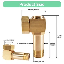 4000 Brass Replacement Part Swivel Hose Reel Parts Fittings Garden Hose Adapter