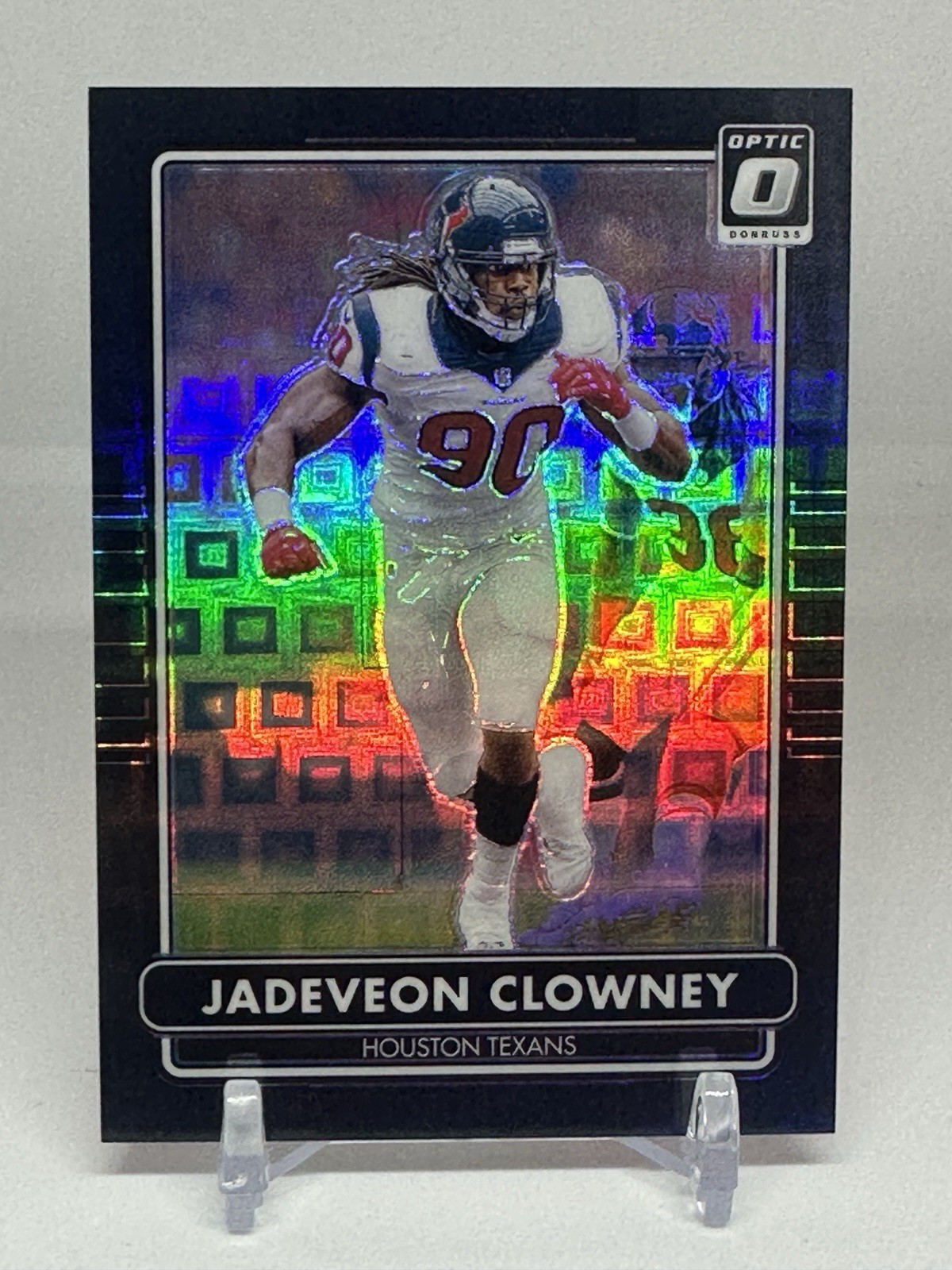 JADEVEON CLOWNEY 2024 DONRUSS OPTIC 2014 RETRO BLACK PANDORA /25 Q2215