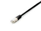 Equip Patch Cable Cat6A S/FTP 2 x RJ45 0.50 m LSZH Black Pack of 10