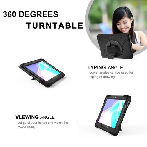 Stand Case For Samsung Tab Active 2 3 Pro / 4 Pro / Rugged Hand Shoulder Strap - Picture 12 of 55