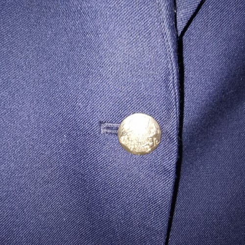 J.CREW Womens Wool Blend Blazer Size S Navy Gold Buttons Corporate Preppy - Picture 4 of 10