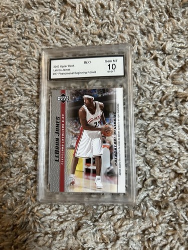 LeBron James Phenomenal Beginning 2003 Upper Deck Cgc 10