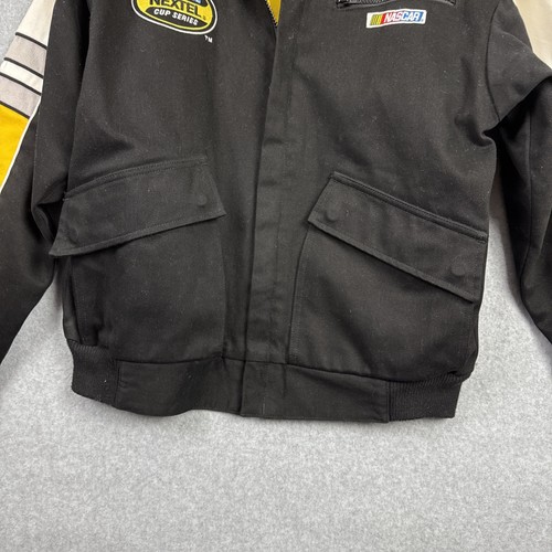 Vintage NASCAR Nextel Cup Series Black/Yellow Racing Jacket M - Picture 9 of 13