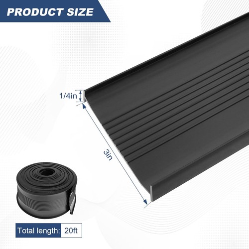 Door 20FT U-Bottom Weather Stripping Rubber Seal Strip Replacement, Weatherpr... - Picture 2 of 6