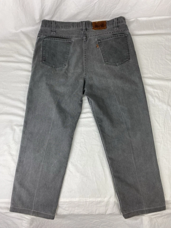Vintage Levis Signature 540 Denim Jeans Mens 36 Grey 90s Relaxed Fit Gold Tab - image 3 of 4